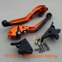 Motorcycle folding lever orange