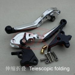 Motorcycle folding lever Silver