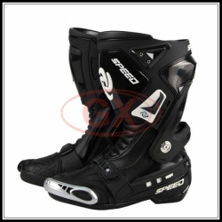 Black probiker boots