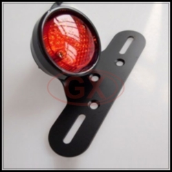 Round black tail light