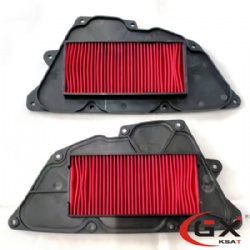 Motorcycle Scooter Engine Air Cleaner RCK180 17211-LKG2-900 Filter Intake Element High Flow Type Red Rubber